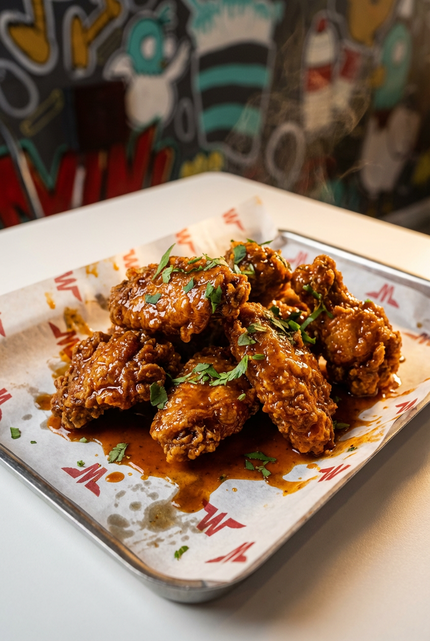 Boneless chicken wings from Wunderwings Slough