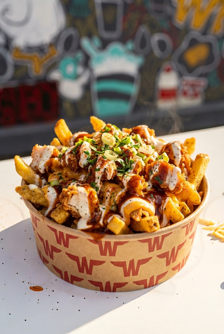 Loaded dirty fries from Wunderwings Slough